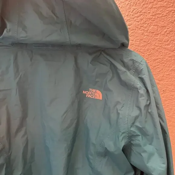 The North Face Resolve Jacket Womens Large Teal HyVent Waterproof Hooded Rain - Picture 5 of 10